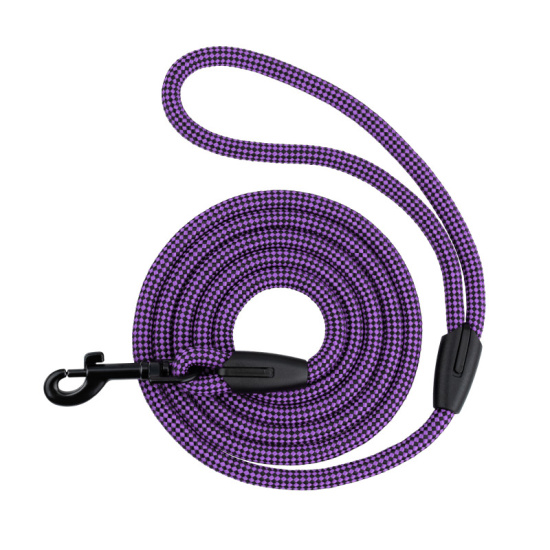 Поводок для Собак Bronzedog Active из Альпинистского Шнура Черно-Фиолетовый