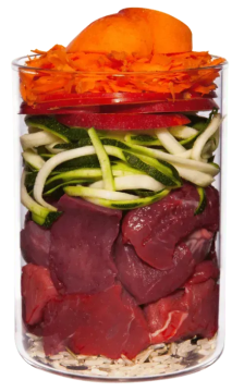 Вологий корм для собак Яловичина з морквою, рисом, яблуком Classic Menu Terracanis