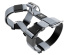 Шлея для собак BullyBillows TRI-Harness v2.0 (Anti-Pull) - Metal Grey