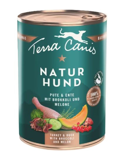 Terra Сanis Naturhund Вологий корм для собак Індичка та качка з брокколі, диньою та червоною смородиною