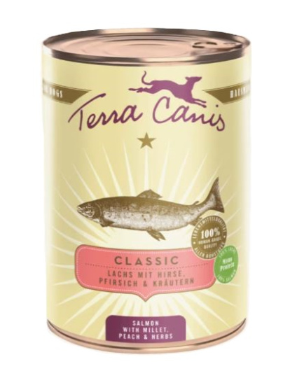 Terra Сanis Classic Menu Вологий корм для собак Лосось з персиком, просом, травами