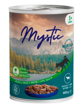 Вологий корм Mystic для собак шматочки ягнятини в желе 