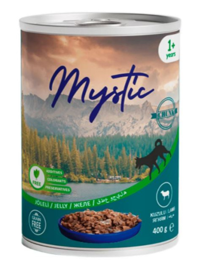 Вологий корм Mystic для собак шматочки індички в желе 