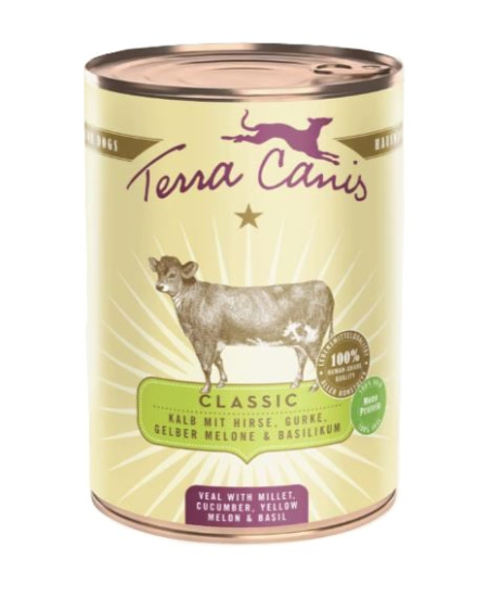 Terra Сanis Classic Menu Вологий корм для собак Телятина з пшоном, огірком та медовою динею