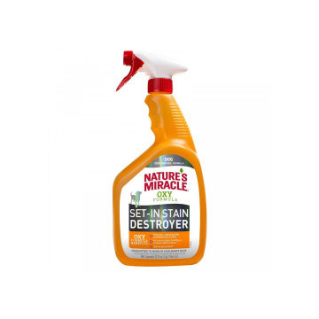 Средство 8in1 Nature's Miracle Dog Oxy Formula Spray для устранения пятен и запахов от собак 