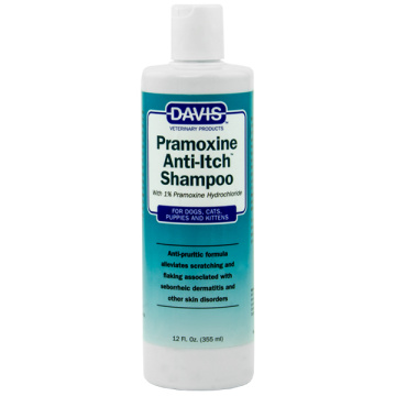 Davis Pramoxine Anti-Itch Shampoo Дэвис Прамоксин шампунь от зуда с 1% пиридоксина гидрохлоридом для собак и кошек