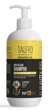 Шампунь для глубокой очистки кожи и шерсти собак и кошек Tauro Pro Line Ultra Natural Care Deep Clean Shampoo