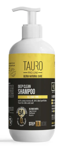Шампунь для глубокой очистки кожи и шерсти собак и кошек Tauro Pro Line Ultra Natural Care Deep Clean Shampoo