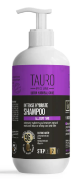 Інтенсивно зволожуючий шампунь для шерсті та шкіри собак та котів TAURO PRO LINE Ultra Natural Care Intense Hydrate Shampoo