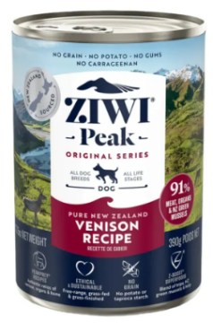 Полнорационный влажный корм для собак Ziwi Peak Verison Recipe Venison Recipe Оленина 