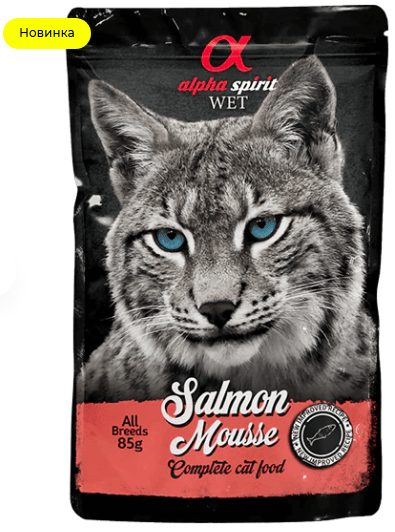 ALPHA SPIRIT Salmon Mousse Cat Влажный корм для кошек с лососем
