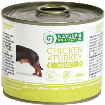 Nature's Protection Dog Adult с курицей и индейкой