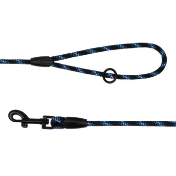 Поводок для Собак Bronzedog Active из Альпинистского Шнура Светоотражающий Черно-Голубой