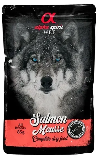 Alpha Spirit Salmon Mousse влажный корм с лососем для собак 