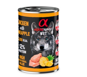 Полнорационный влажный корм Alpha Spirit Chicken with PaineApple