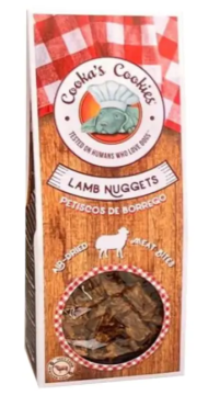 Натуральні сушені ласощі для собак Cooka`s Cookies 100% Ягня