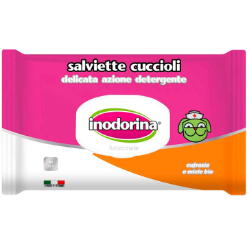 Серветки для цуценят з ароматом меду Inodorina - Salviette Cuccioli, 40 шт
