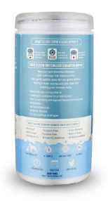Салфетки влажные Pet Clean PET WATERLESS SHAMPOO WIPES для домашних животных быстрое очищение складок с медово-овсяным ароматом 