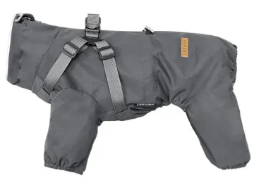 Світловідбивний дощовик-комбінезон для собак Derby R61 Grey Reflective
