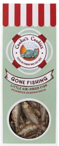 Натуральное сушеное лакомство для собак Cooka's Cookies Gone Fishing 100% рыба