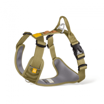 Шлея Woolly Wolf Roam Harness Green Ripple для собак смягченная
